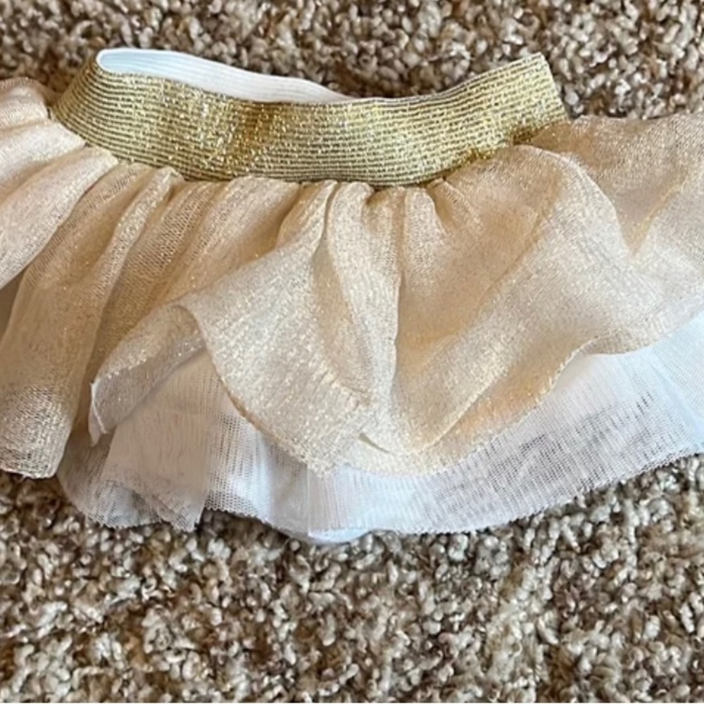 Gold baby tutu
